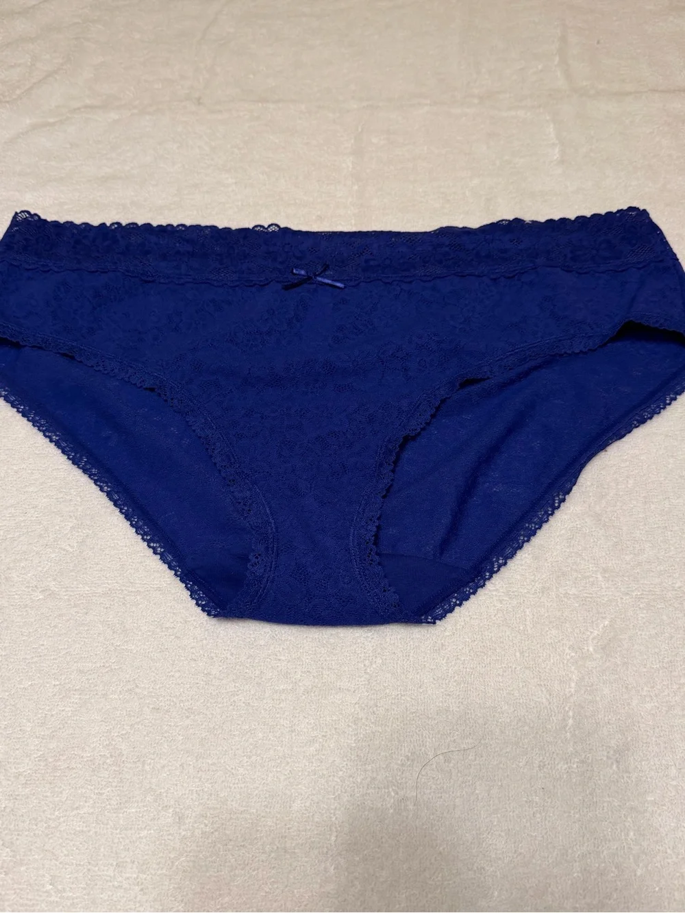 Cacique Stretch Lace Hipster Panties in Blue